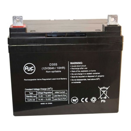 Battery Clerk AJC Viking R-6S Solar 12V 35Ah Alarm Battery VIKING-R-6S SOLAR